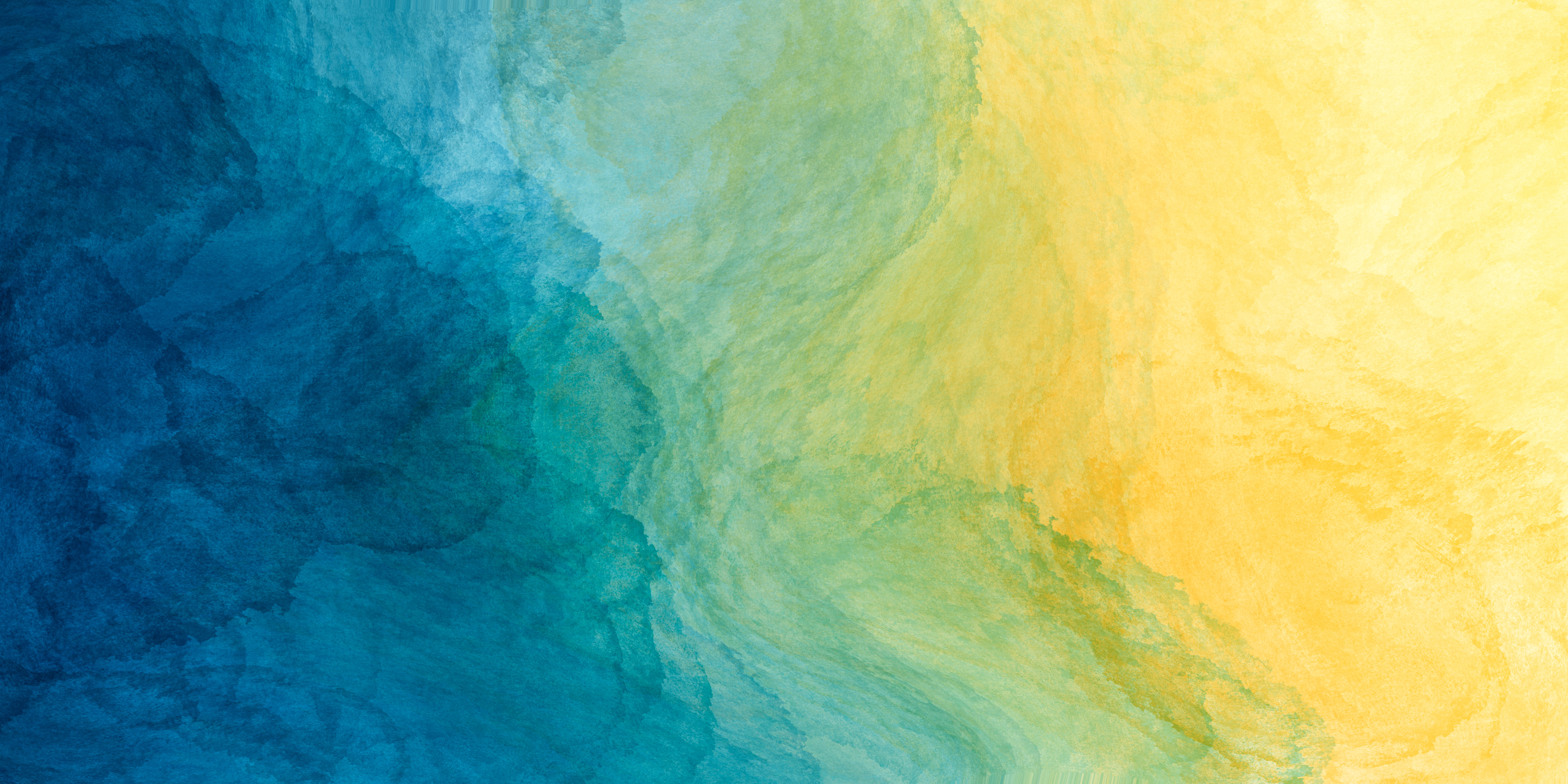 Watercolor paint background yellow green blue